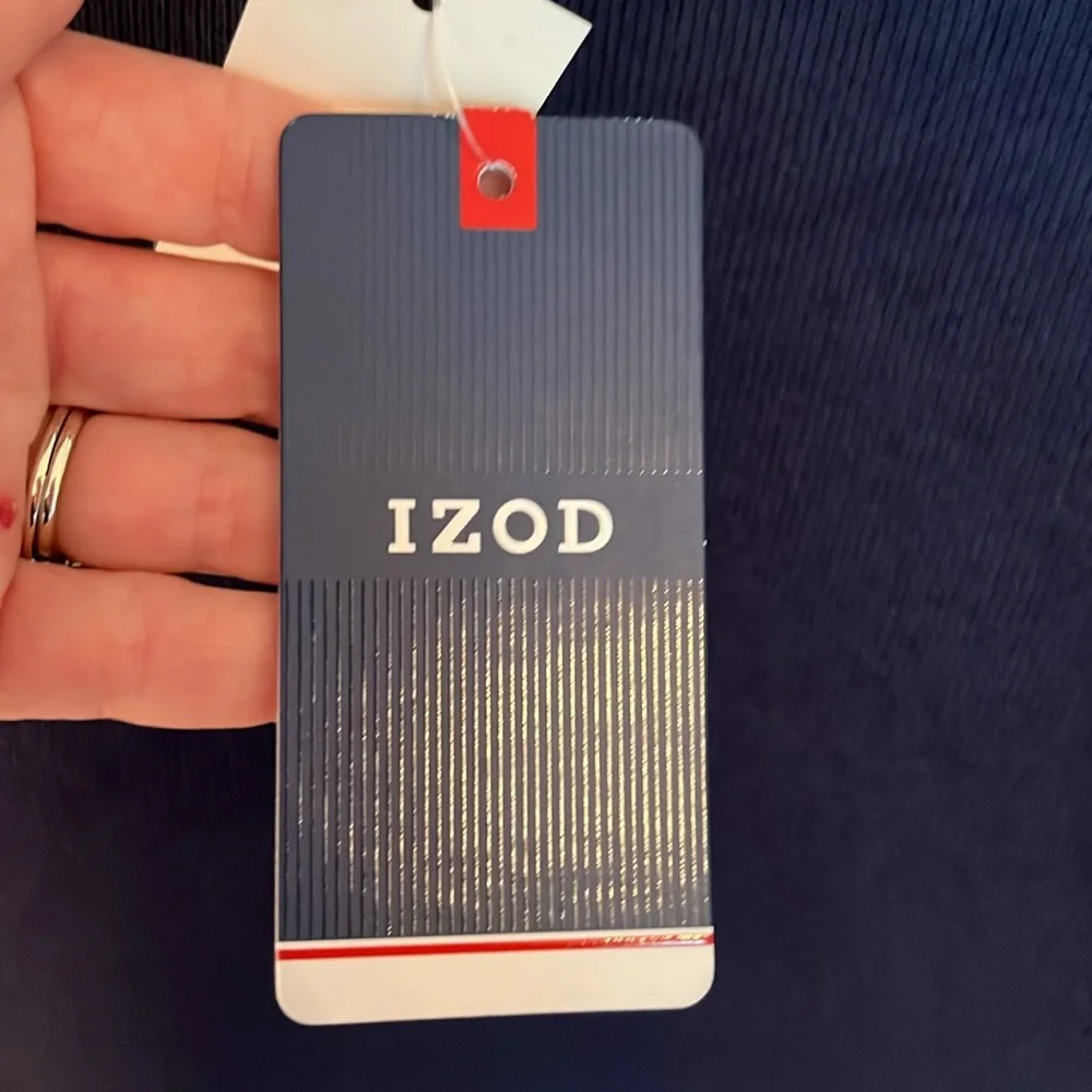 NWT Izod Fleece Lined Quarter Zip Pullover - Picture 7 of 10